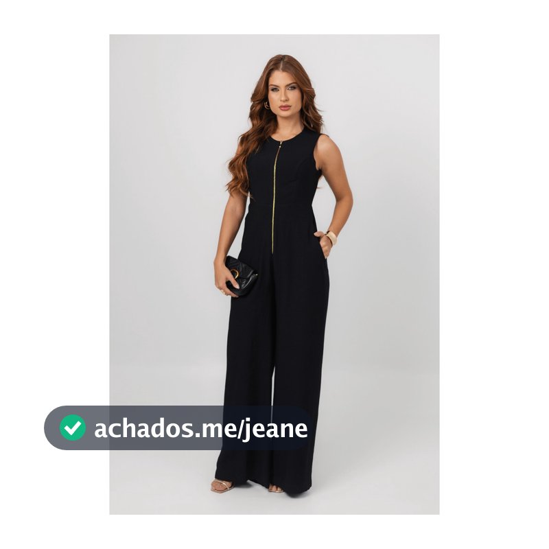 Macacão feminino elegante, com design minimalista e sofisticado - Layla