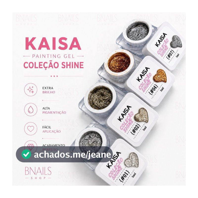Gel Paint KAISA Shine 5ml Nail Art Profissional