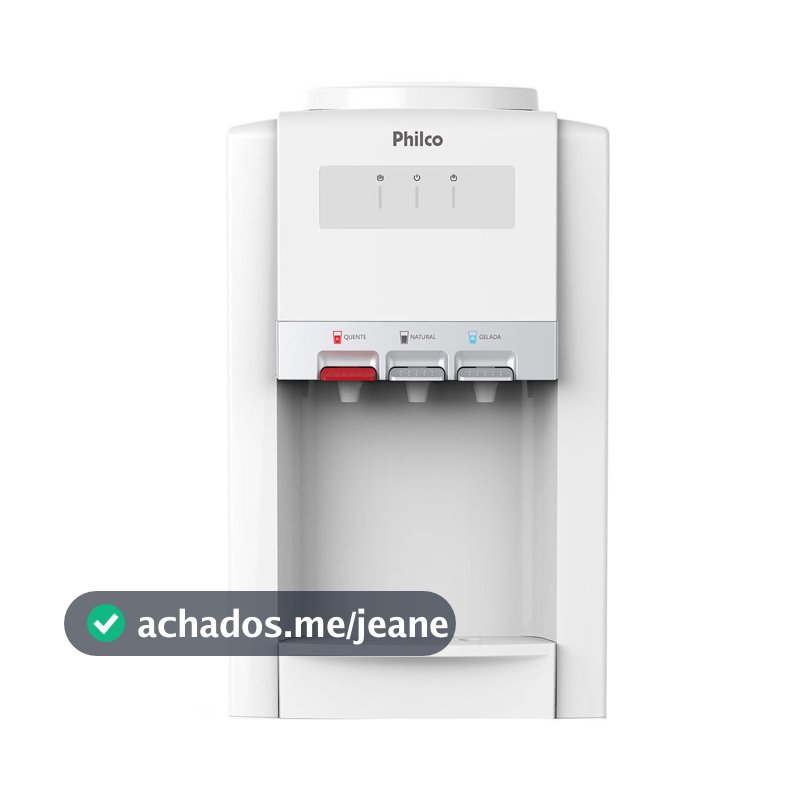 Bebedouro Philco Água Gelada, Natural e Quente com Compressor PBE07CBQF