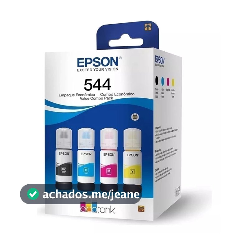 Box 4 Refil Tinta Para T544 L3110 L3250 L3150 B Y C M