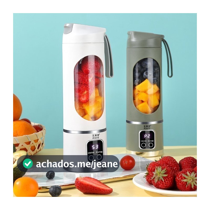 Liquidificador Portátil Recarregável 10 Lâminas, Espremedor