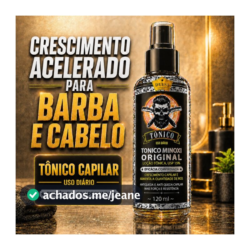 Tônico Capilar Barba Cabelo Sobrancelha Crescimento Antiqueda Ultra