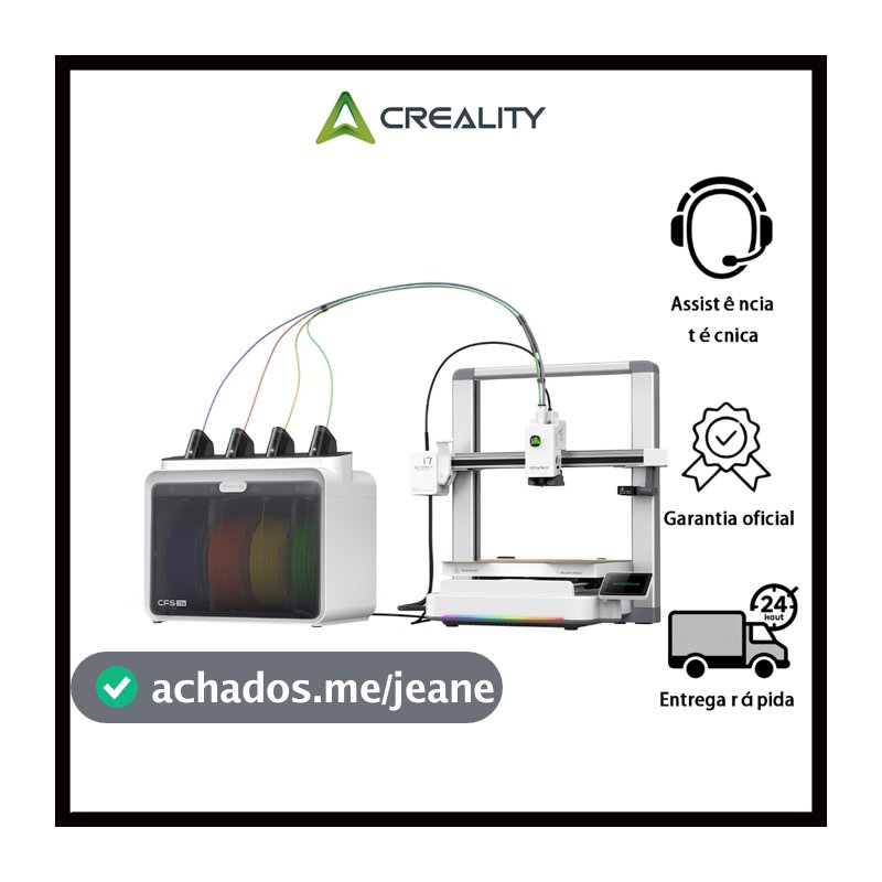 Creality SPARKX i7 Combo impressora 3d profissional Inteligente CFS Lite 50% Menos Desperdício