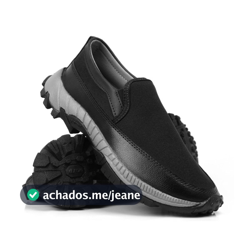 Tênis Sapatilha Mocassim Adventure Casual Masculino Ortopedico Trilha Slip On Passeio Reforçado Confortavel Macio Barato