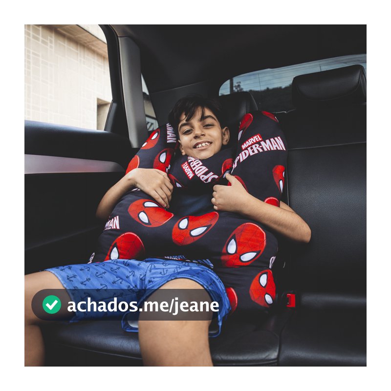 Almofada Cinto de Segurança Infantil Formato H para Viagens de Carro com Travesseiro