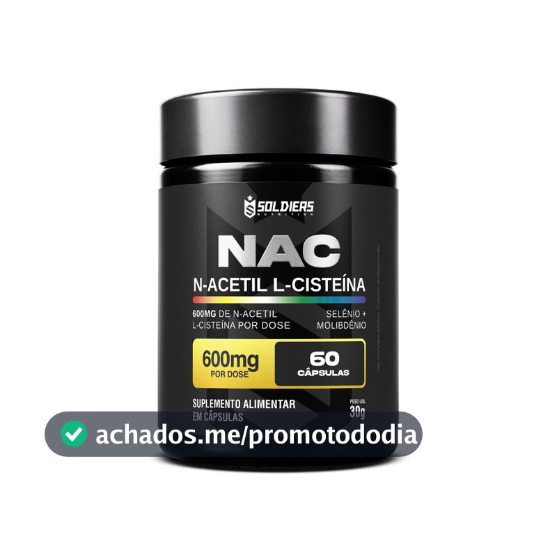 NAC N-Acetil L-Cisteína Selênio + Molibdênio - Soldiers Nutrition