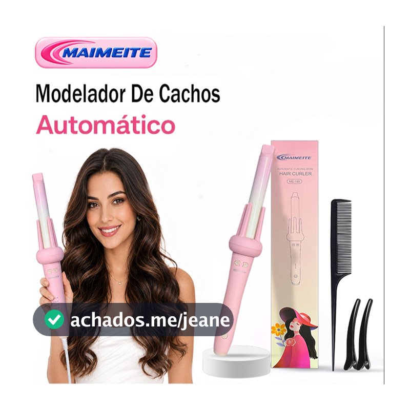 MAIMEITE Modelador De Cachos Giro Automático 25mm Profissional Rápido Aquecimento 110v-220v Bivolt Eleve Sua Beleza