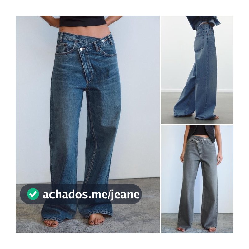 Y2K Calça jeans de algodão reta estilo primavera cintura alta perna larga calça jeans para ir ao trabalho
