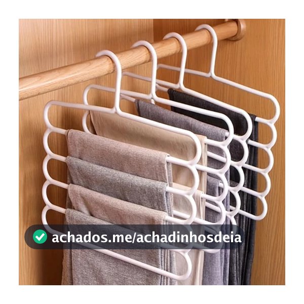 Cabides Com 5 Camadas Organizador De Blusas Vestidos Calças e toalhas Leves Multifuncional