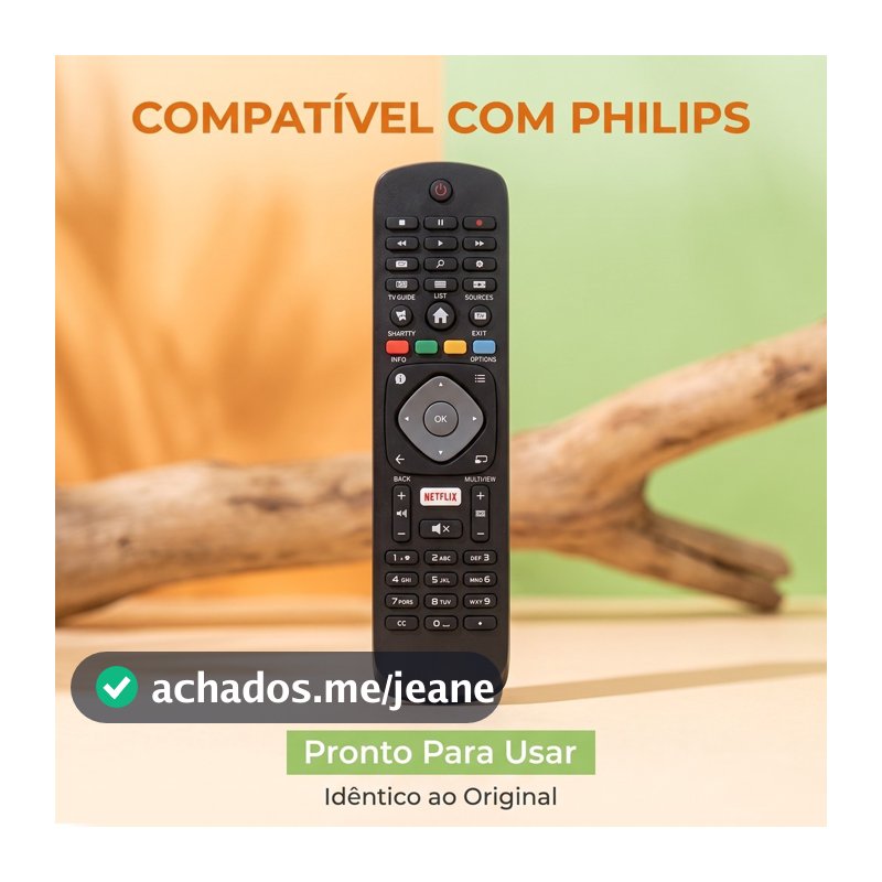 Controle Remoto Para Tv Philips Smart Netflix