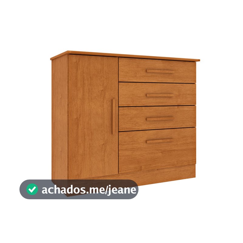 Cômoda 4 Gavetas com Sapateira Chicago Tcil
