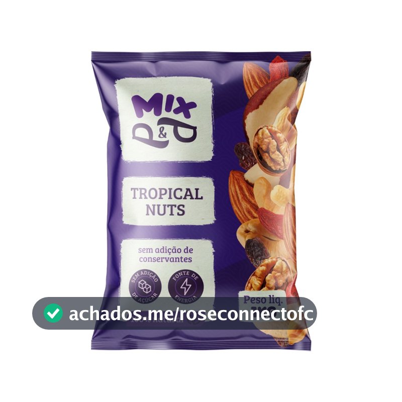 Mix Tropical Nuts 1Kg Castanha de Caju do Pará Amendoa Nozes Uva Passa Amendoim Gojiberry P&P