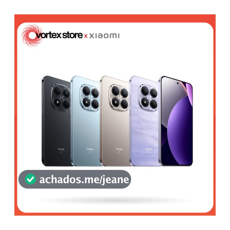 Xiaomi Redmi Note 15 PRO 5G Versão Global 256GB + 8GB RAM, MediaTek Dimensity 7400-Ultra, Câmera 200MP