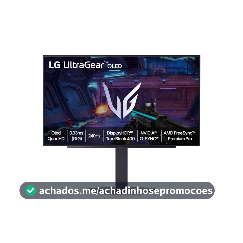 Monitor LG UltraGear™ OLED 27GX704A-B 27" QHD 0.03ms (GtG) 240Hz NVIDIA G-SYNC AMD FreeSync Premium Pro Vesa Cle