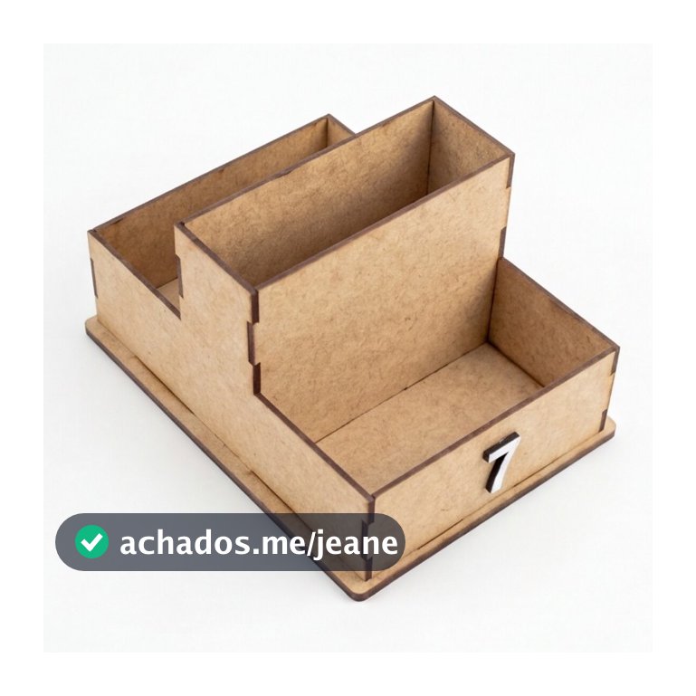 Porta Guardanapo Sachê com Divisórias em MDF Kit 5 10 15 20 Números de Mesa Bar Restaurante