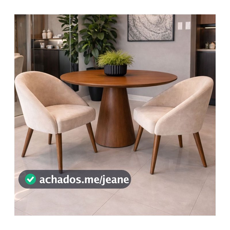 Conjunto 2 Poltronas Lua Veludo Luxo Decorativa Kit Cadeira Recepção Penteadeira Sala Escritório Várias Cores