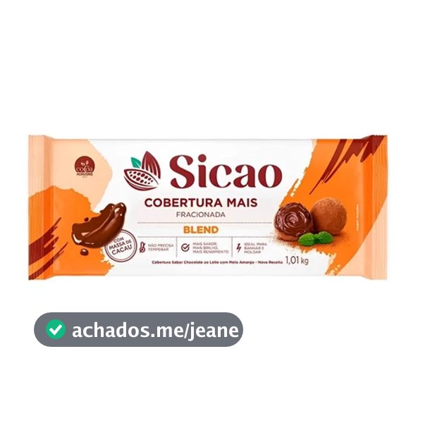 Cobertura Blend 1,01kg Mais - Barra Sicao