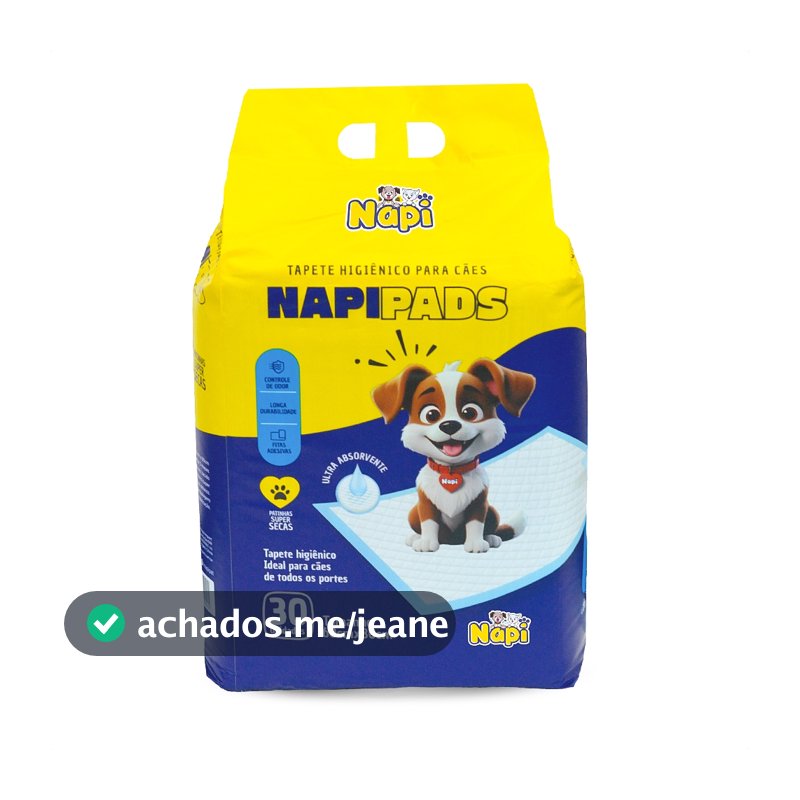 Tapete Higiênico Pet Alta Absorção Cachorro 80x60 30 Un