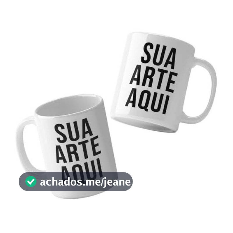 1 CANECA DE PORCELANA 325ML FAZEMOS A ARTE DO SEU JEITO