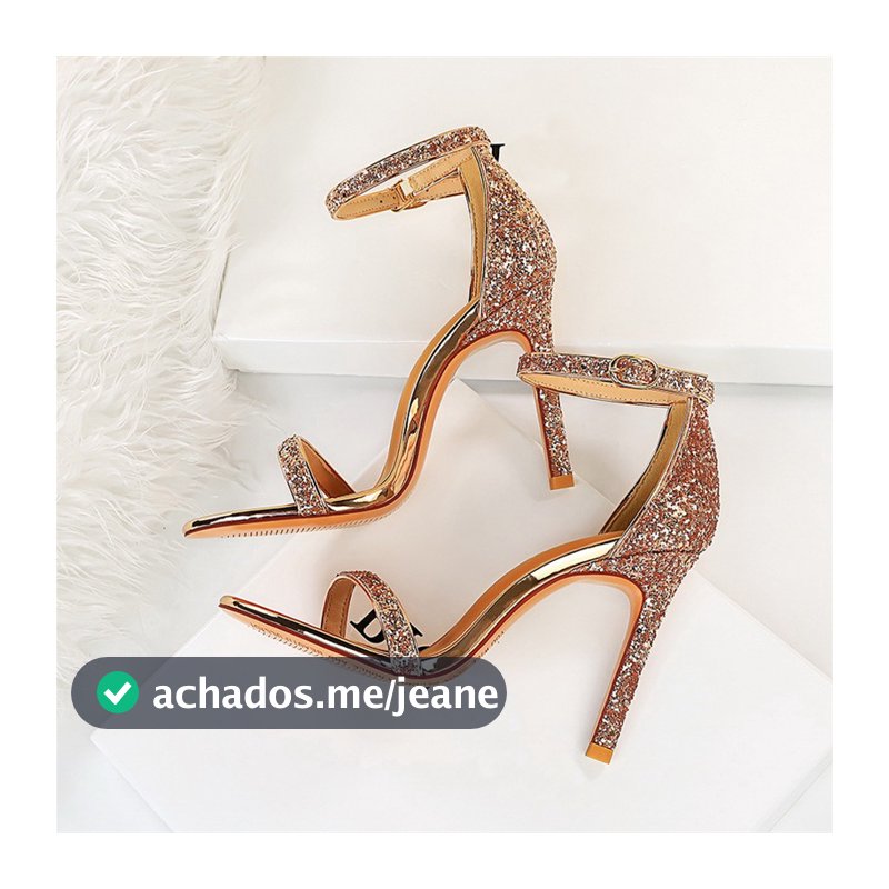 Sandália/Sapato Gladiador Feminino Sexy Com Salto Alto De Festa De Casamento