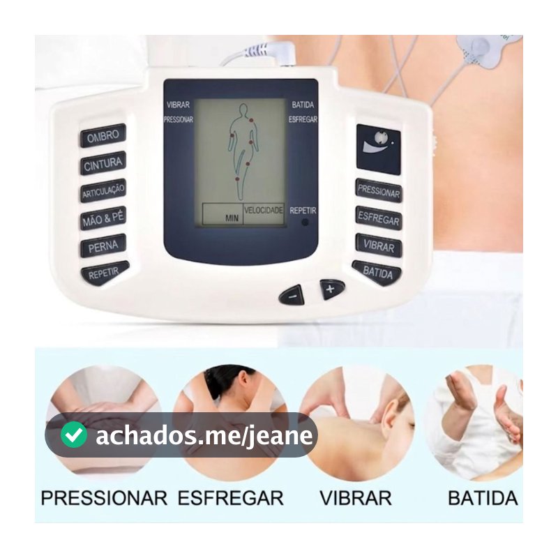 Aparelho Choque Fisioterapia Eletrochoque Eletrodos