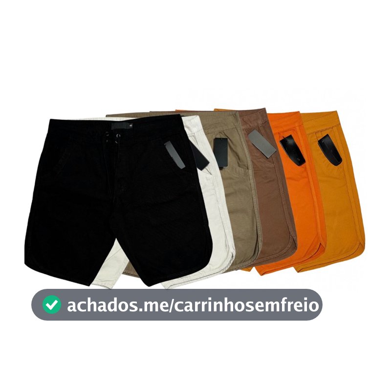 Bermuda Sarja Casual Premium - Masculino - Consultar Marca no Chat - Envio Rápido