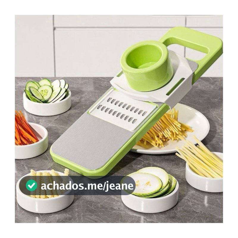 Fatiador Cortador 5 Em 1 Ralador e Descascador De Alimentos de Legumes Frutas Cozinha