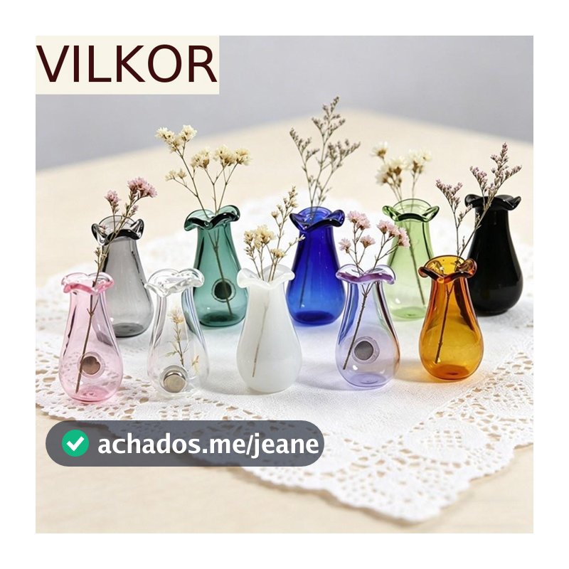 6 Vasos De Vidro Dos Pces , Mini Ímãs Artísticos Modernos Do Vaso 3D , De Planta Hidropônica DIY Engraçado Requintado