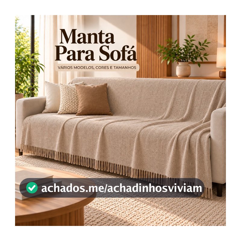 Manta Para Sofá Super King Gigante Algodão 4,00M x 1,80M / 3,00M x 1,80 / 2,40 x 1,80 / 2,10 x 1,20 Decorativa Promocao