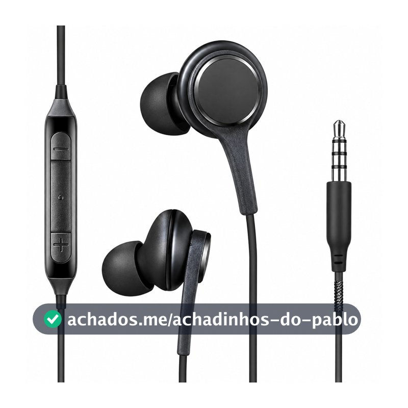 Fone de Ouvido Intra Auricular com Microfone - Conector P2 para Smartphones e Celulares