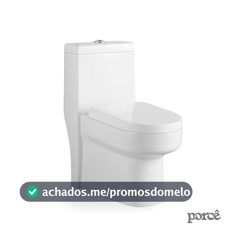 Vaso Sanitário Monobloco Porcê Imperius Privada Com Assento Branco (PVS39MBSFA-BR)