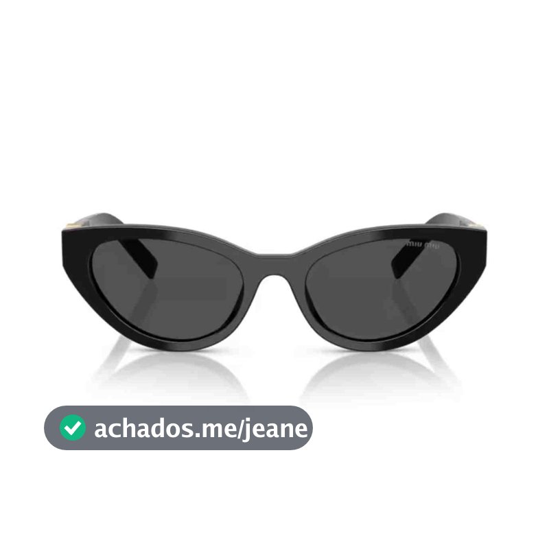 Óculos de Sol MiuMiu Preto 0MU A04S 16K08Z54