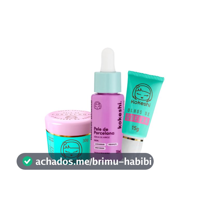 Kit Pele de Porcelana com Sérum de Arroz e Olhos de Gueixa Kokeshi