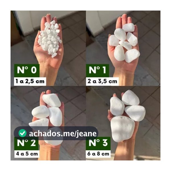 (2kg/5kg/10kg/25kg) Pedra Dolomita Branca Seixo Decorativo –Ideal para Vasos, Jardins e Paisagismo
