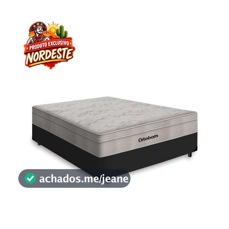 Cama Box com Colchão de Molas Ensacadas Ortobom AirTech Casal 138cm