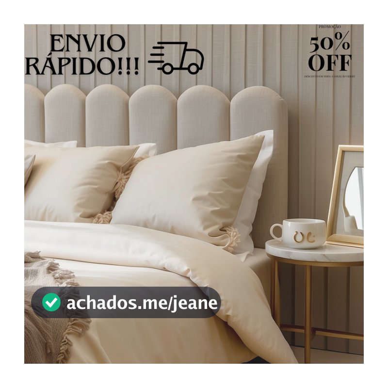 Kit Com Até 8 Cabeceiras de Cama Luxuosas Queen King Casal Solteiro Box 45x20 NUVEM - Envio Ultra Rápido!