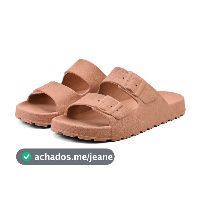 Sandália Casual Unissex – Chinelo Slide com Fivelas sem Ajustes, Leve e Macio