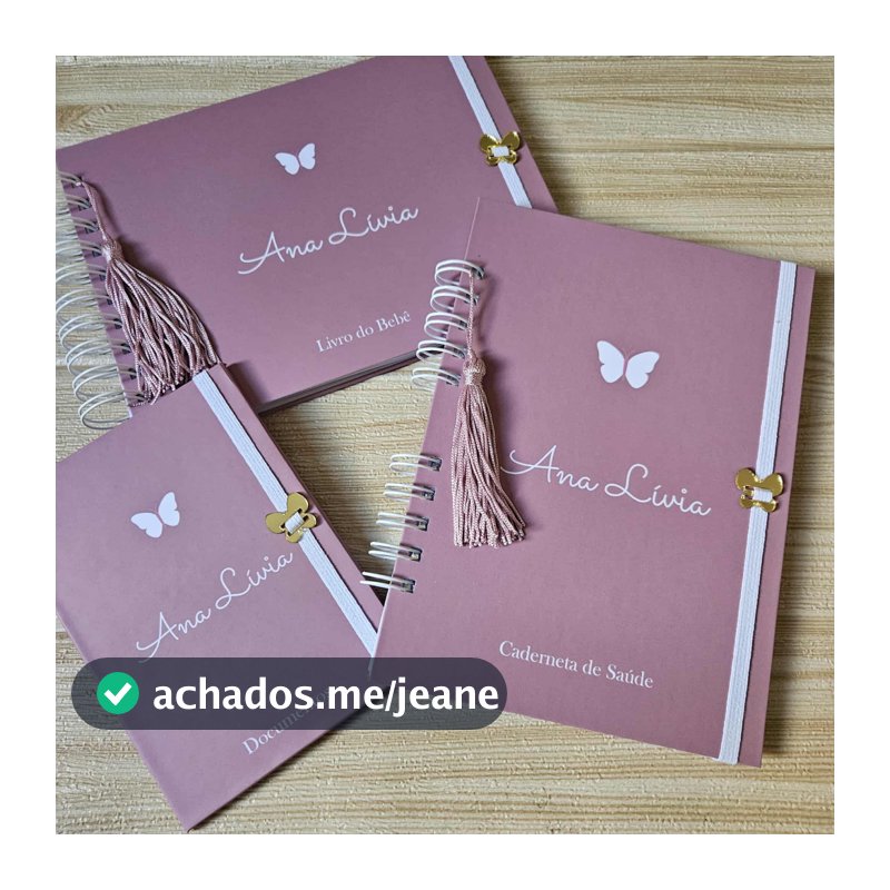 Kit Maternidade Afetiva - Caderneta de Saúde + Livro do Bebe + Porta Doc