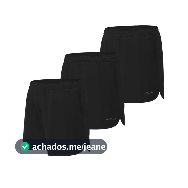 Kit 3 Shorts de Corrida Dry Alpha Co