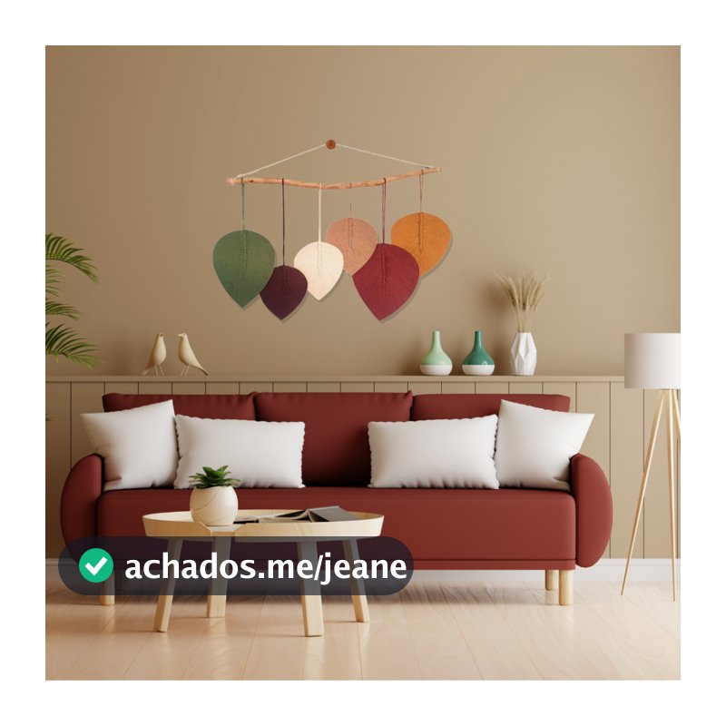 Painel Decorativo Para Sala Quarto Decoração Boho Rústica Artesanal Em Macrame