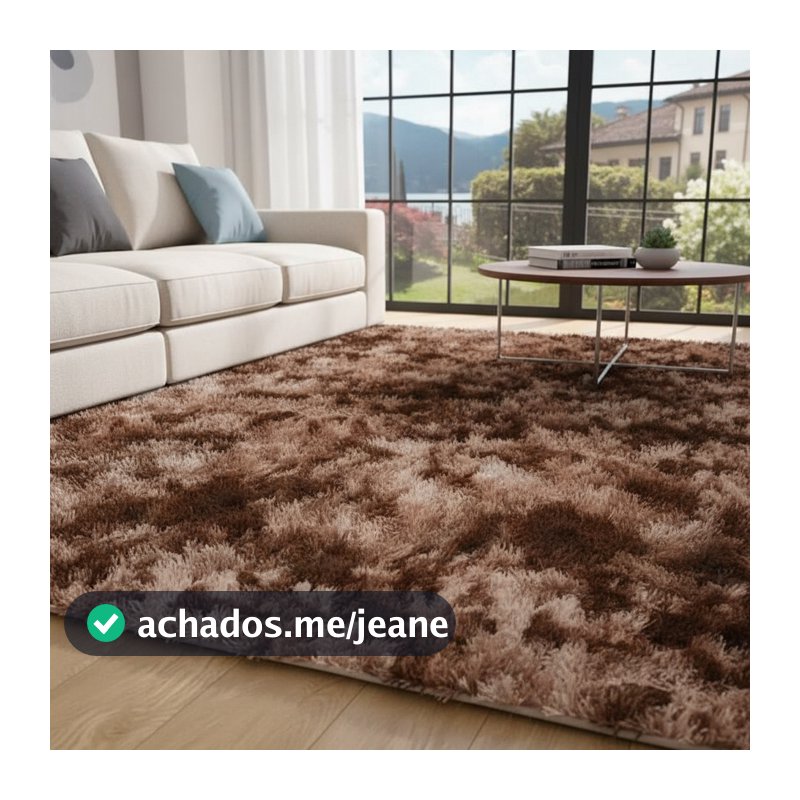 Tapete 2,00 X 1,50 / 1,00 X 1,50 / 2,00 X 0,60 Peludo Felpudo 4 Cm Imperdível Black Friday
