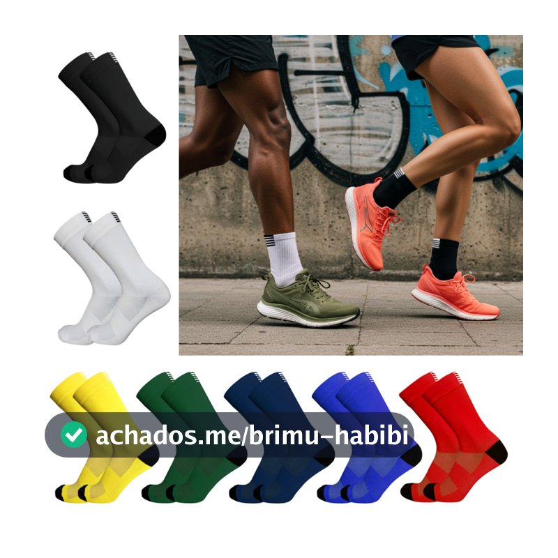 Meia Esportiva Caminhada Corrida Esporte Ao Ar Livre Unissex Masculina Feminina Mountain