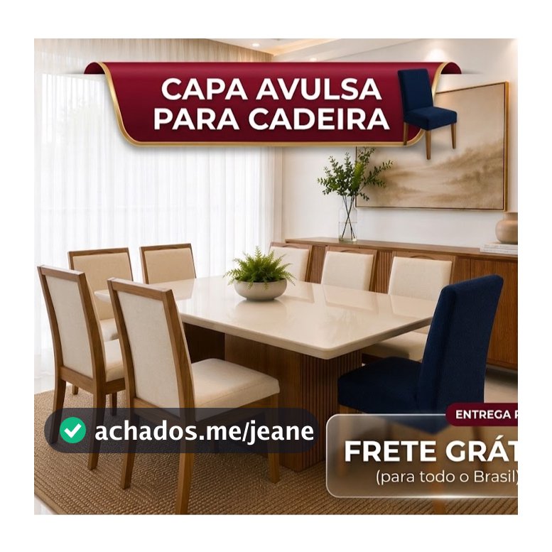 CAPA CADEIRA-AVULSA - Mesa Jantar  - Cozinha / Decoração Festa