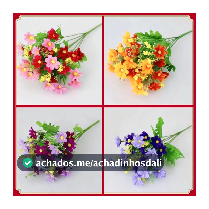 28 Cabeça Flor Artificial Pequena Margarida De Seda Decoração De Mesa Casa