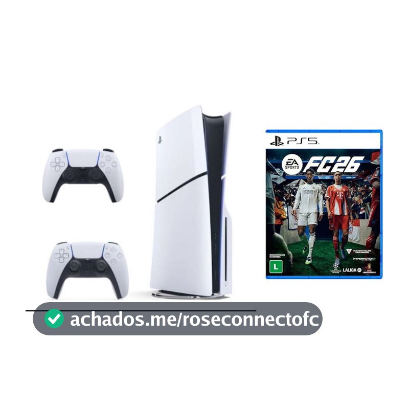 playstation 5 com 2 controles + Fc26