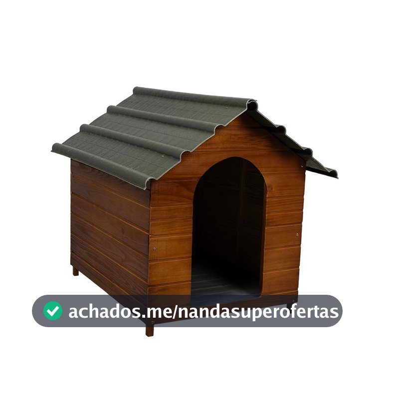 Casa Casinha De Cachorro com Telhado Ecológico Gigante N6 Cor Cerejeira