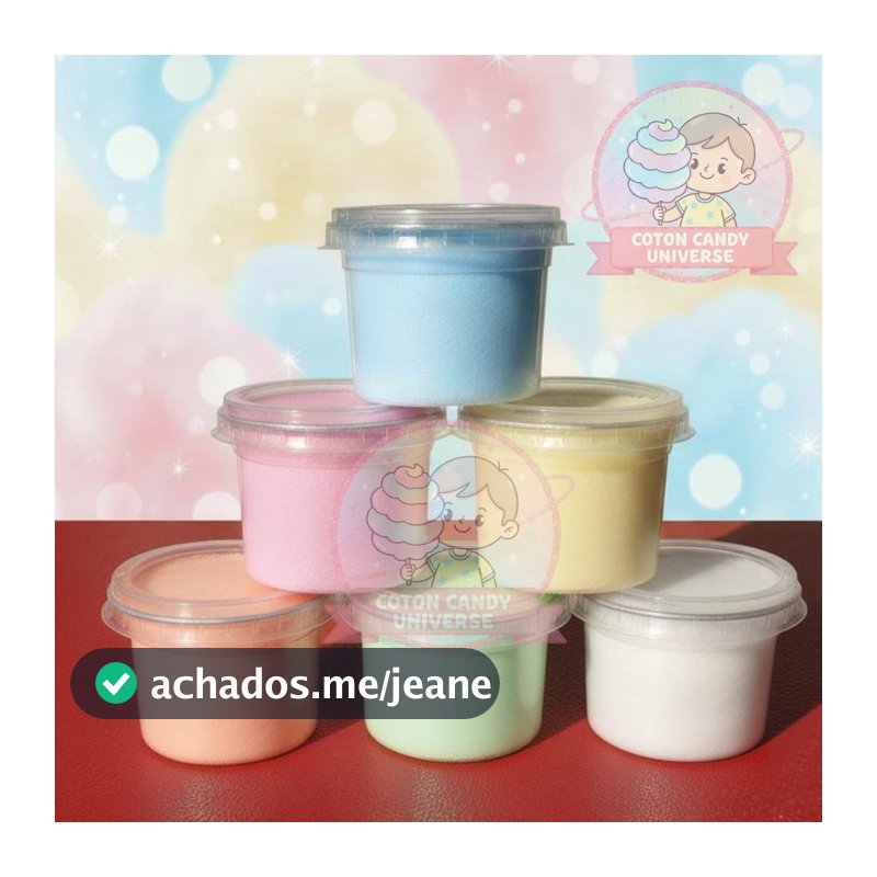 Algodão doce mini kit com 30 unidades 15 gramas lembrancinhas e eventos pote mini 145ml