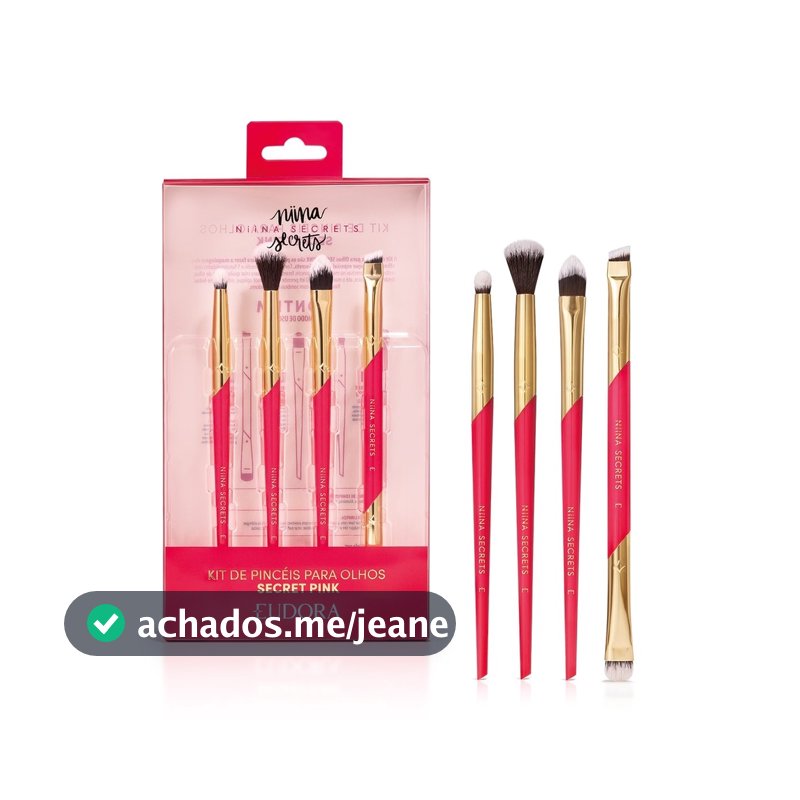 Eudora Niina Secrets Kit Acessórios para os Olhos Secret Pink