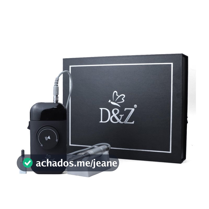 Lixadeira Motor Portátil Sem Fio D&Z LG 609 35.000RPM Recarregável Para Alongamento de Unhas