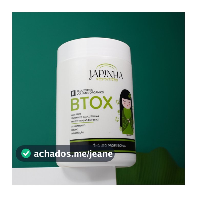 Japinha Btox Orgânico Vegano Profissional -Redução De Volume